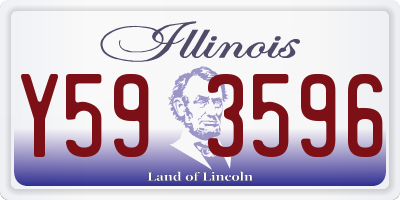 IL license plate Y593596