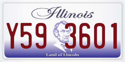 IL license plate Y593601