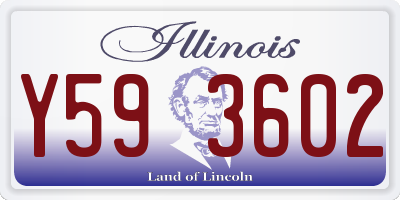 IL license plate Y593602