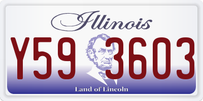 IL license plate Y593603