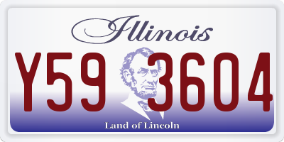 IL license plate Y593604
