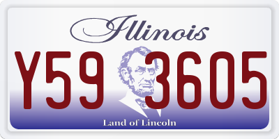 IL license plate Y593605