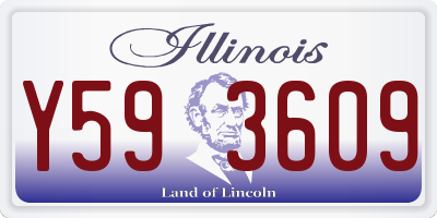 IL license plate Y593609