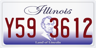 IL license plate Y593612