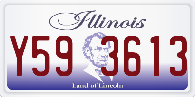 IL license plate Y593613