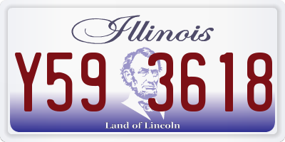 IL license plate Y593618