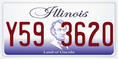 IL license plate Y593620
