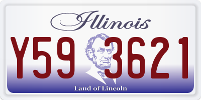 IL license plate Y593621