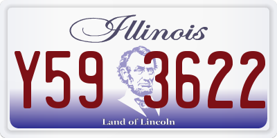 IL license plate Y593622