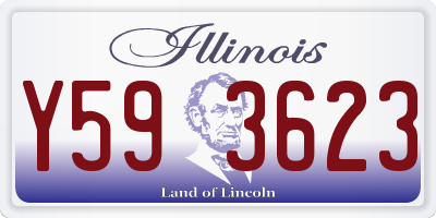 IL license plate Y593623