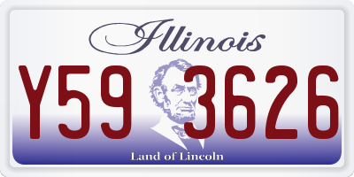 IL license plate Y593626