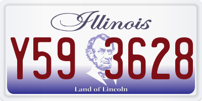 IL license plate Y593628