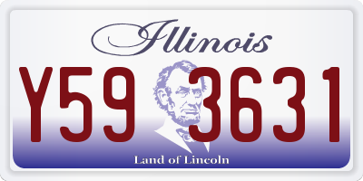 IL license plate Y593631