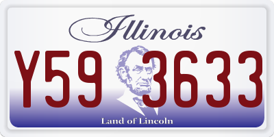 IL license plate Y593633