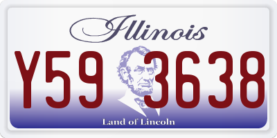 IL license plate Y593638
