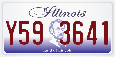 IL license plate Y593641