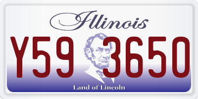 IL license plate Y593650