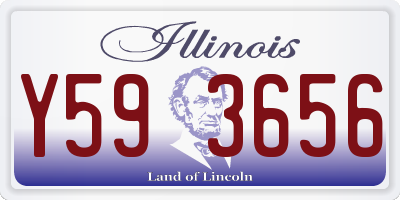 IL license plate Y593656
