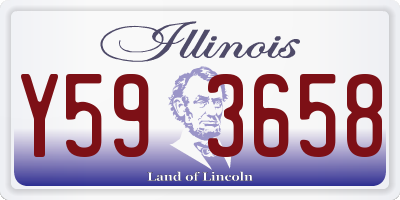 IL license plate Y593658