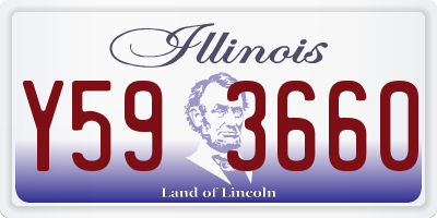 IL license plate Y593660