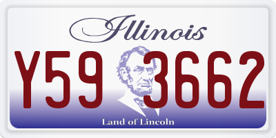 IL license plate Y593662