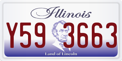 IL license plate Y593663