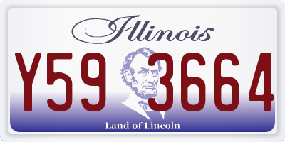 IL license plate Y593664
