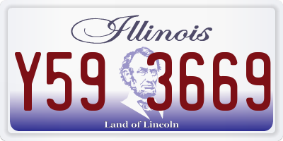 IL license plate Y593669