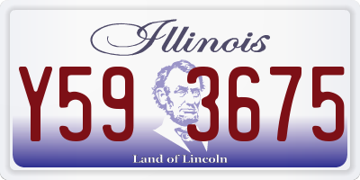 IL license plate Y593675