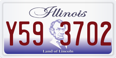 IL license plate Y593702
