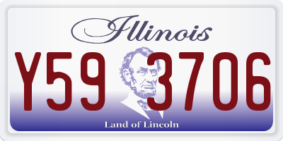 IL license plate Y593706