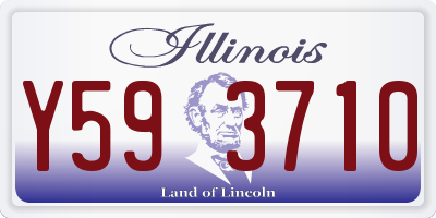 IL license plate Y593710