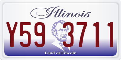 IL license plate Y593711