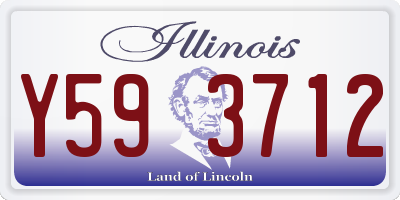 IL license plate Y593712