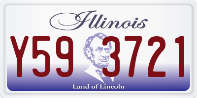 IL license plate Y593721