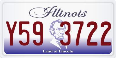 IL license plate Y593722