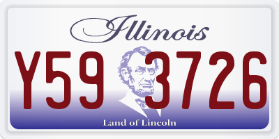IL license plate Y593726