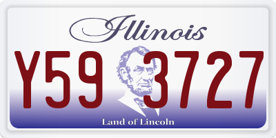 IL license plate Y593727