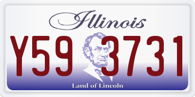 IL license plate Y593731