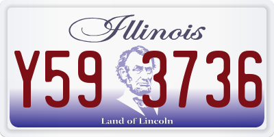 IL license plate Y593736