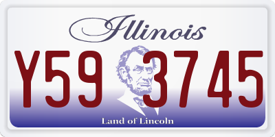 IL license plate Y593745