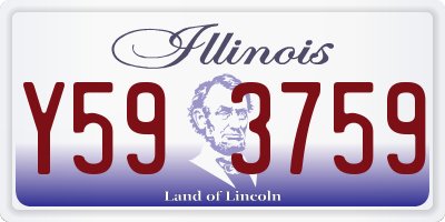 IL license plate Y593759
