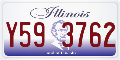 IL license plate Y593762