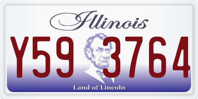IL license plate Y593764