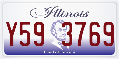 IL license plate Y593769