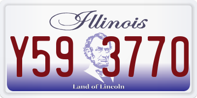 IL license plate Y593770