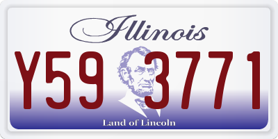 IL license plate Y593771