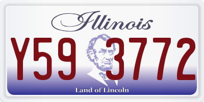 IL license plate Y593772