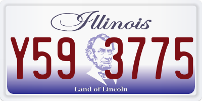 IL license plate Y593775