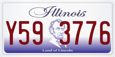 IL license plate Y593776